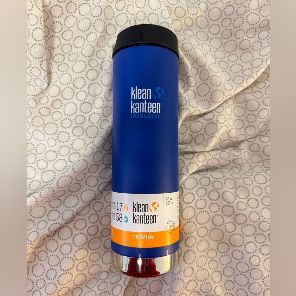 Klean Kanteen Blue Insulated Bottle
